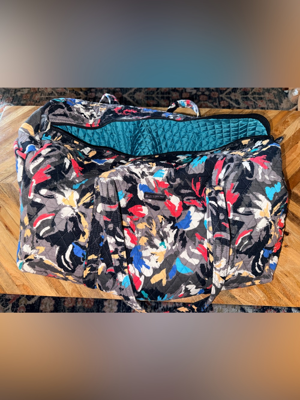 Vera Bradley Quilted Floral Weekender Bag